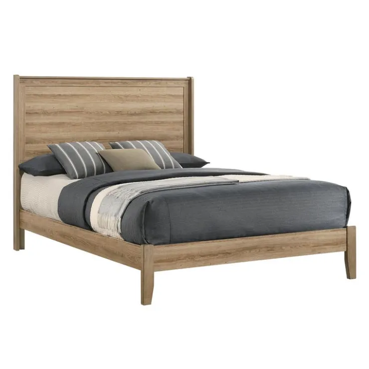 Full Bed with Headboard - 54" Light Brown Outlet