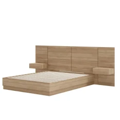 Nexera Full Bedroom Set (54") - 4pcs - Brown Oak Outlet