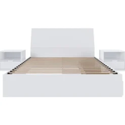 Nexera Full Bedroom Set with 3-Drawer Storage (54