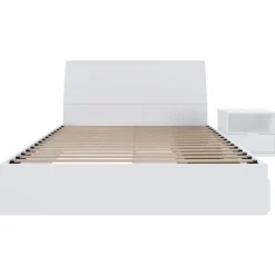 Nexera Full Bedroom Set with Storage (54") - 3pcs - White New