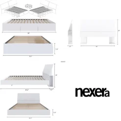 Nexera Full Bedroom Set with Storage (54