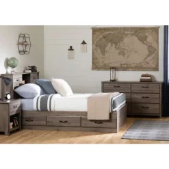 Meubles South Shore Full Bookcase Headboard 54'' - South Shore FALL OAK