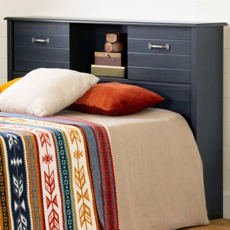 Meubles South Shore Full Bookcase Headboard (54'') - South Shore BLUEBERRY Online