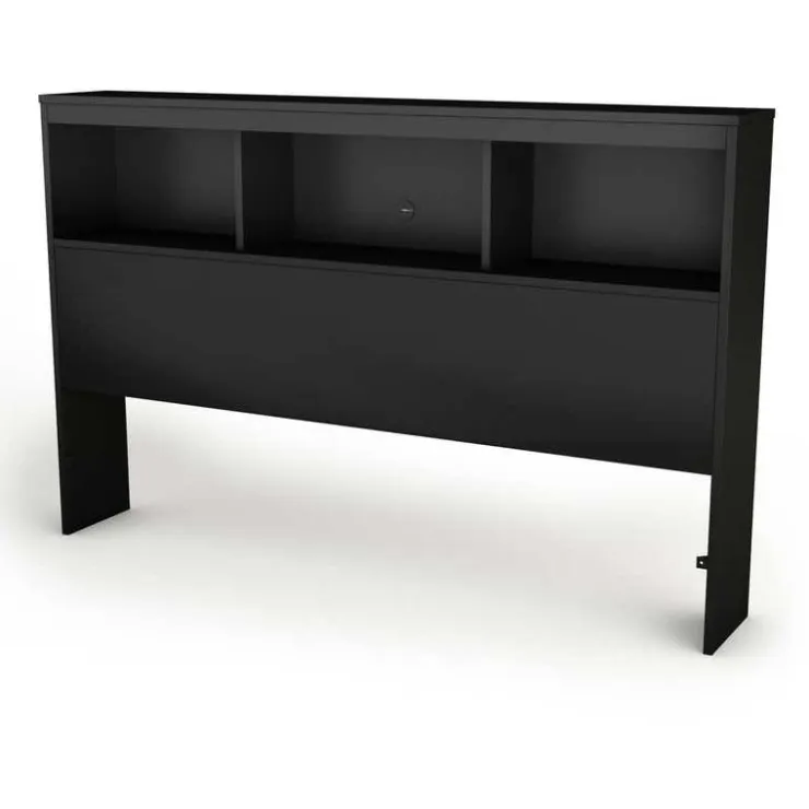 Meubles South Shore Full Bookcase Headboard (54'') - South Shore PURE BLACK Outlet
