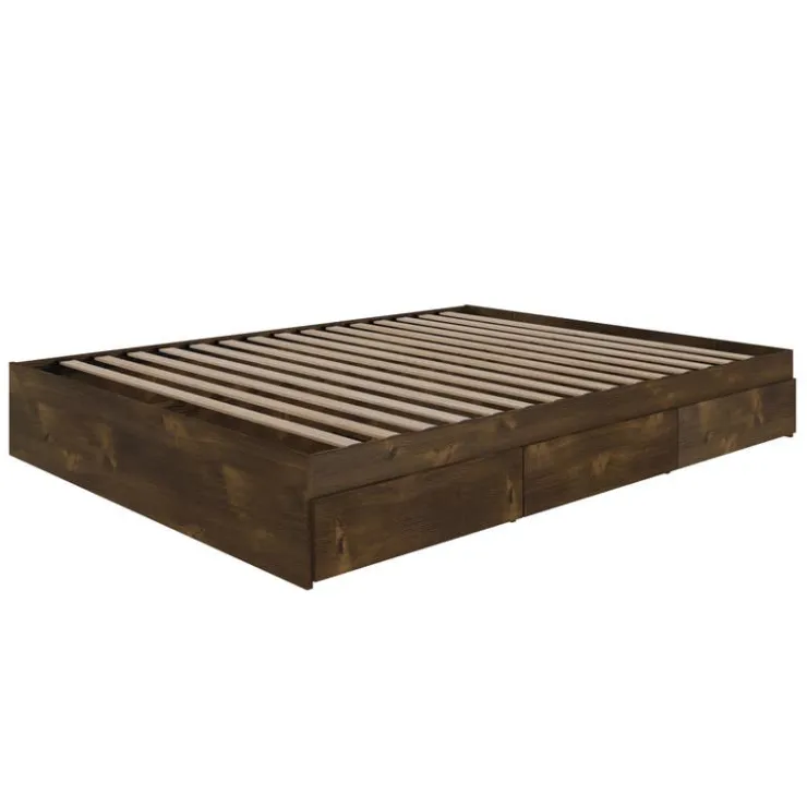 Nexera Full 3-Drawer Storage Bed (54") - Brown Online