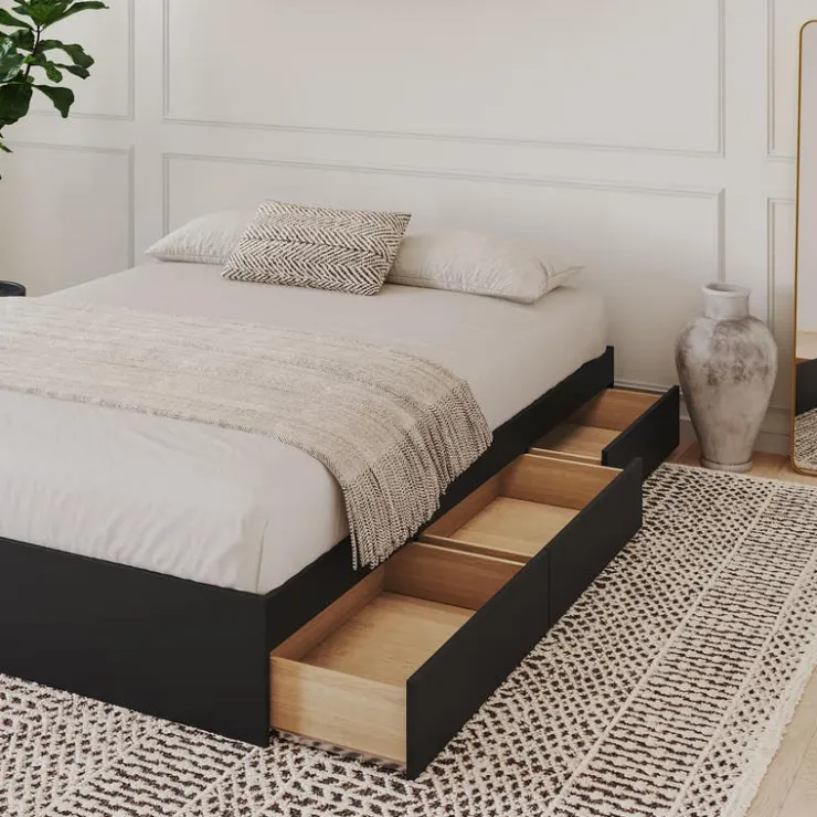 Nexera Full 3-Drawer Storage Bed (54") - Black Sale