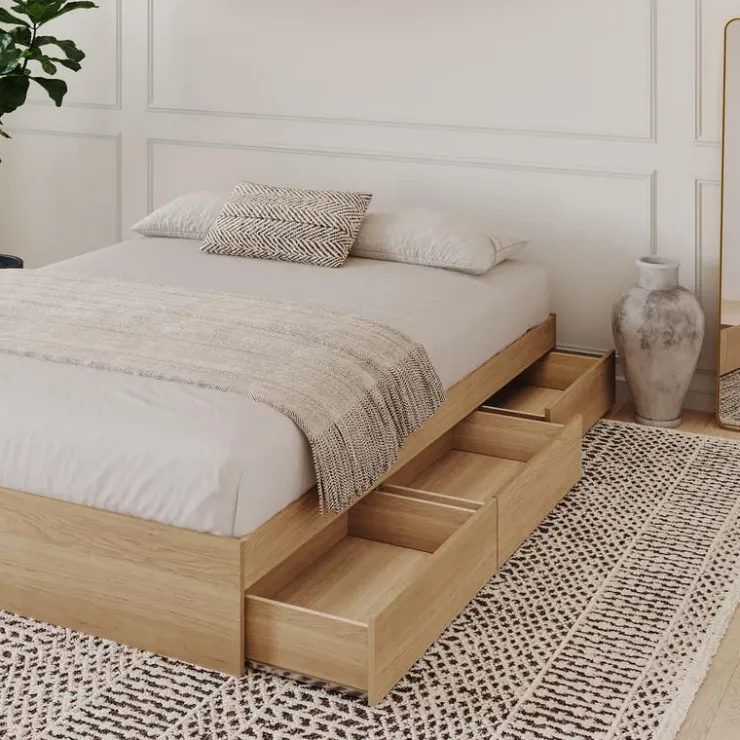 Nexera Full 3-Drawer Storage Bed (54") - Beige Best