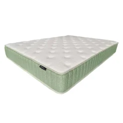 Full Firm Mattress-in-a-Box with Pocket Coils - 54" Green/White Outlet