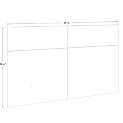 SUA-V Full Headboard (54") White Discount