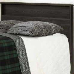 Meubles South Shore Full Headboard with Storage (54") - South Shore Grey Oak