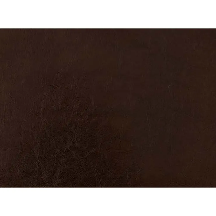 Monarch Full Leather-Look with Headboard (54") - Brown Hot