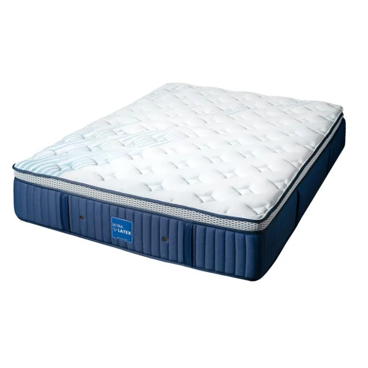 Dreamstar Full Medium-Firm Hybrid Mattress - 60" Quilted Blue/White