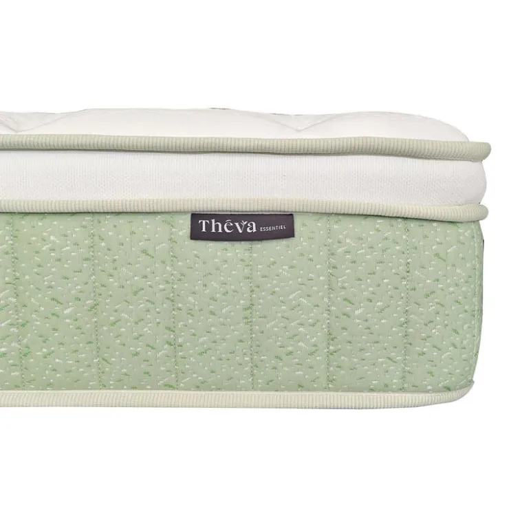 Full Medium-Firm Hybrid Mattress-in-a-Box - 54" Green/White