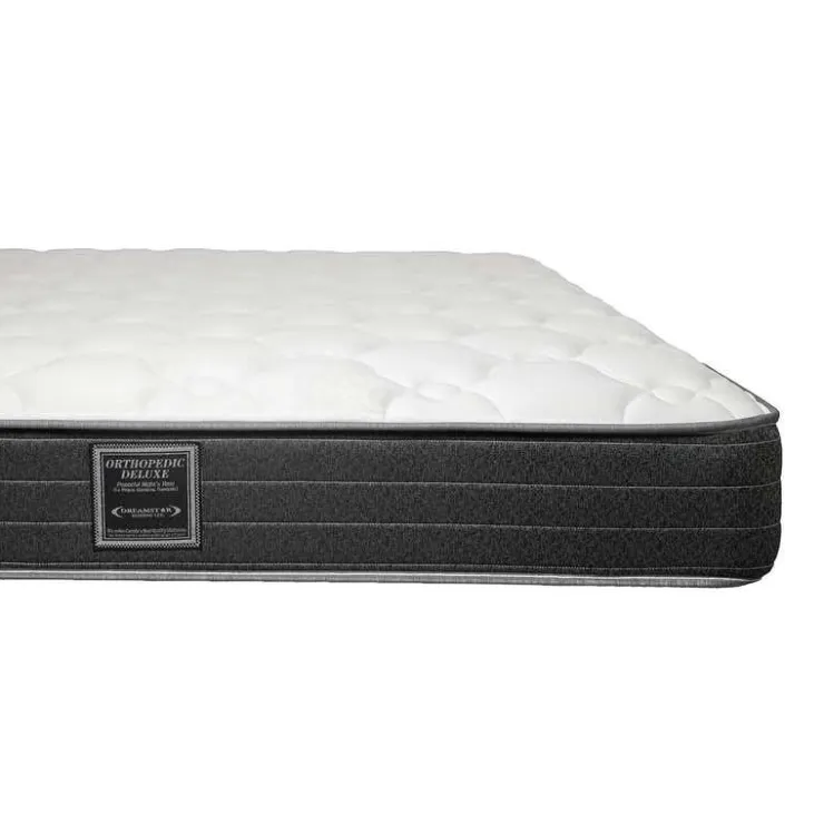 Dreamstar Full Medium-Firm Mattress with Springs - 54" White/Yorkdale Border