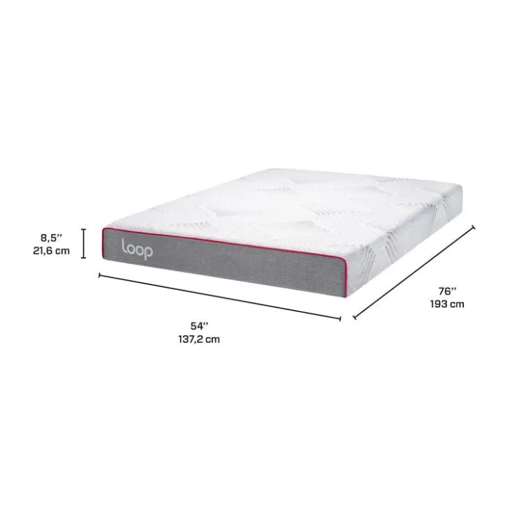 Dreamstar Full Medium-Firm Memory Foam Mattress-in-a-Box - 8.5” Black Clearance