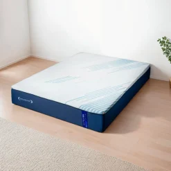 Dreamstar Full Medium-Firm Memory Foam Mattress-in-a-Box - 54" Smooth Top Blue/White Outlet