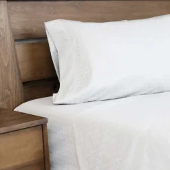Full Microfibre Bed Sheet Set - White Hot