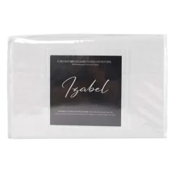Full Microfibre Bed Sheet Set - White Hot