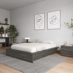 Nexera Full Platform Bed (54") - Grey Oak Best