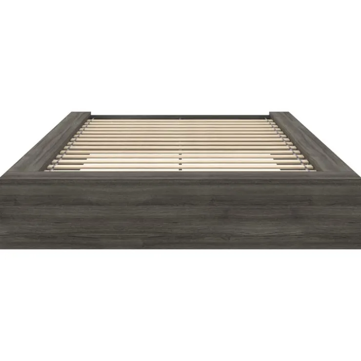 Nexera Full Platform Bed (54") - Grey Oak Best