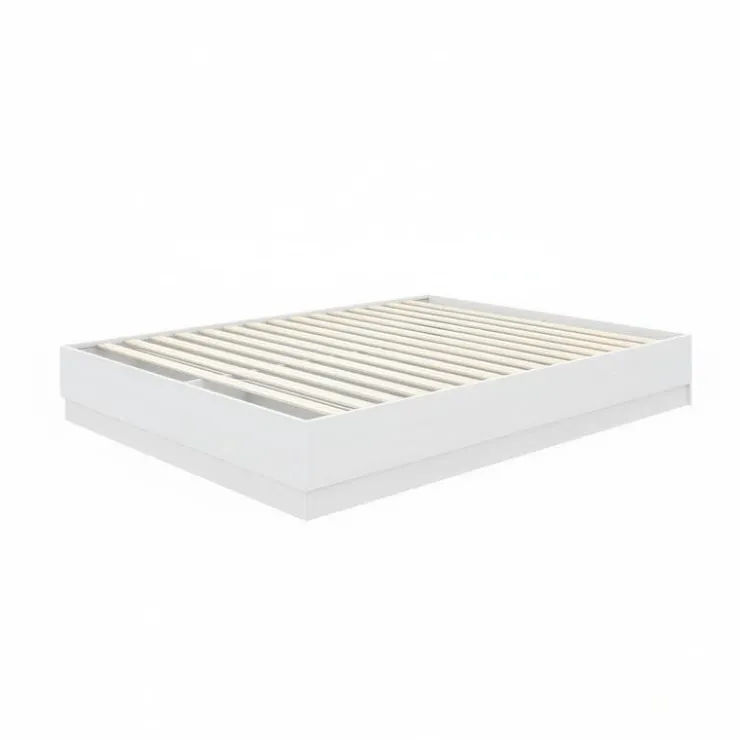Nexera Full Platform Bed (54") - White wood grain Online
