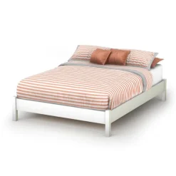 Meubles South Shore Full Platform Bed (54'') - South Shore PURE WHITE Online