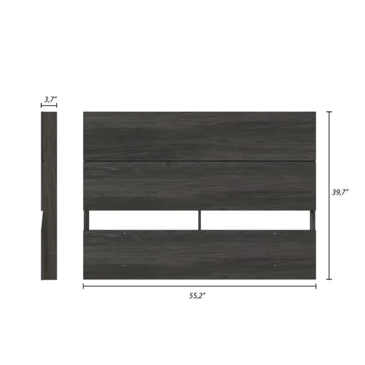 Nexera Full Size Panel Headboard, Bark - Grey Best