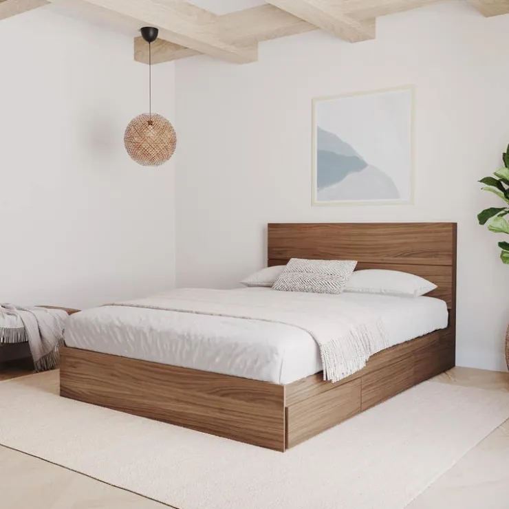 Nexera Full Size Panel Headboard, Walnut - Brown Online