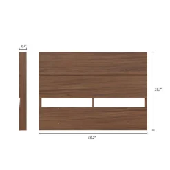 Nexera Full Size Panel Headboard, Walnut - Brown Online