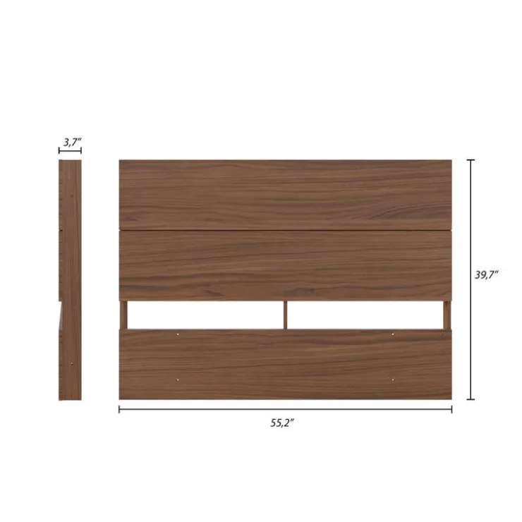 Nexera Full Size Panel Headboard, Walnut - Brown Online