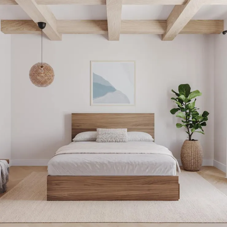 Nexera Full Size Panel Headboard, Walnut - Brown Online