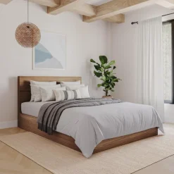 Nexera Full Size Panel Headboard, Walnut - Brown Online
