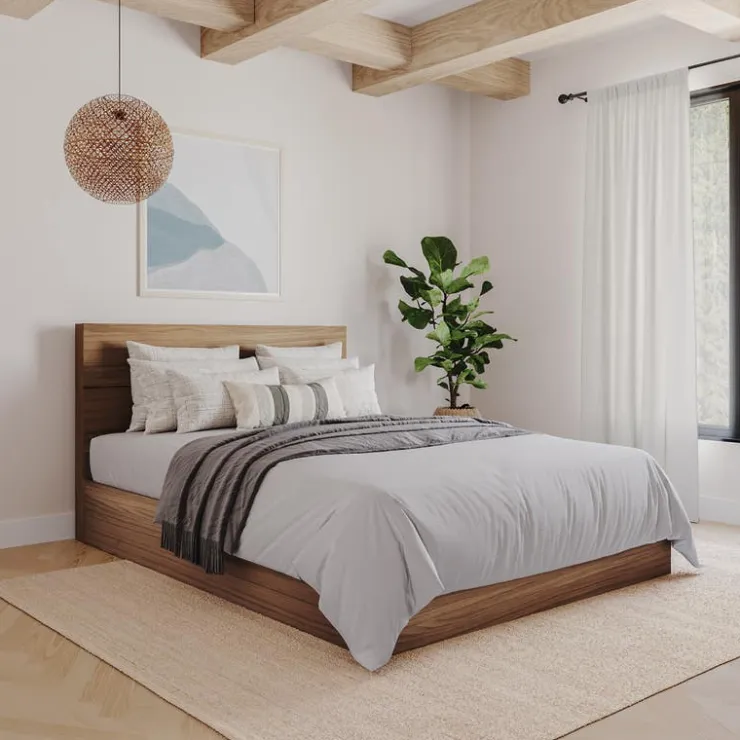 Nexera Full Size Panel Headboard, Walnut - Brown Online