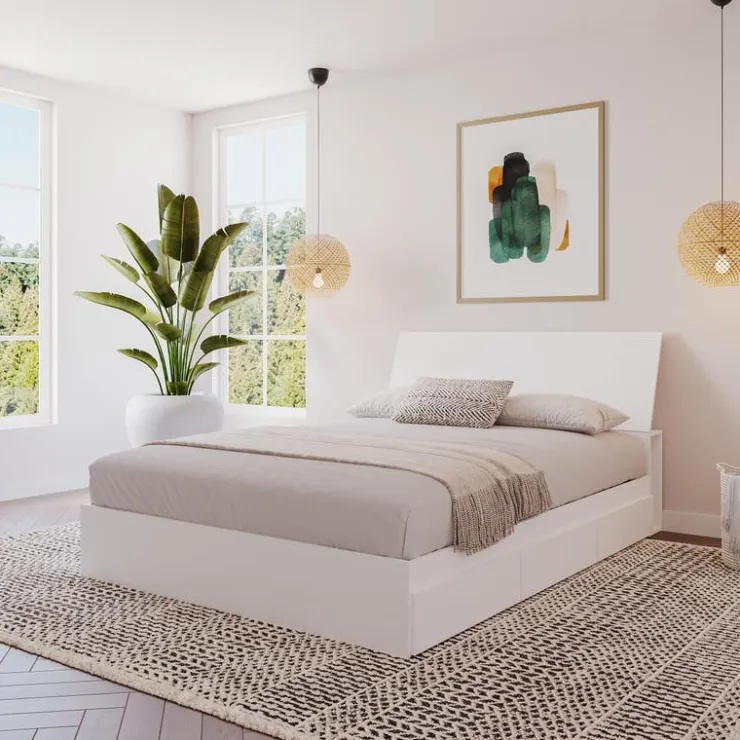 Nexera Full Size Panel Headboard, - White
