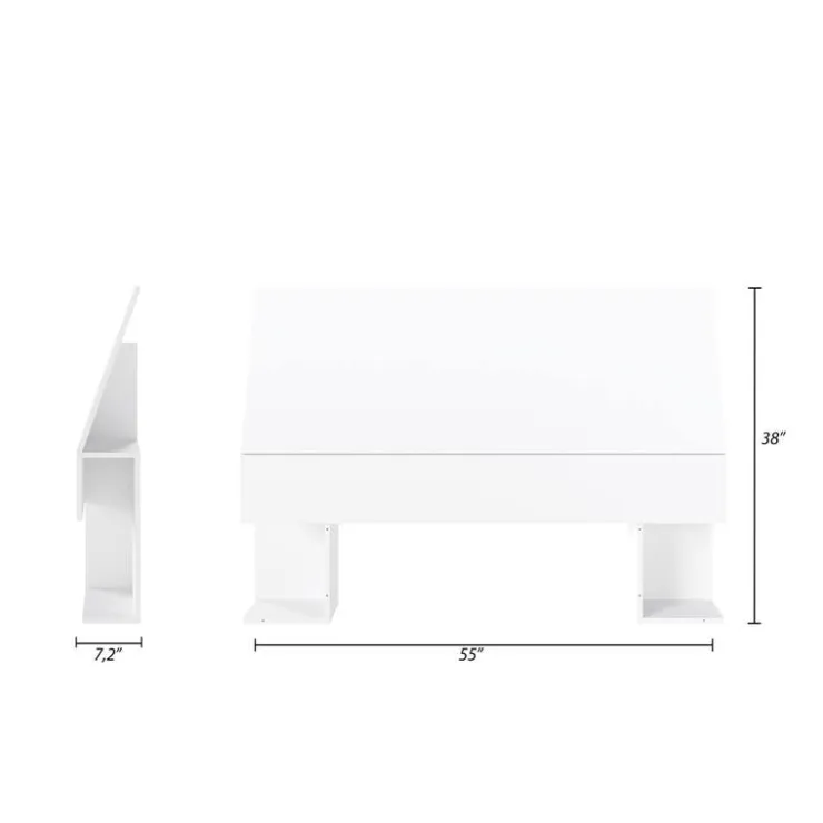 Nexera Full Size Panel Headboard, - White