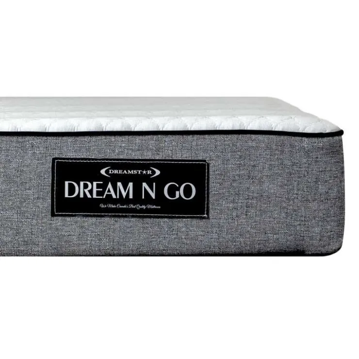 Dreamstar FullMedium-Firm Foam Mattress-in-a-Box - 54" White/Grey Discount
