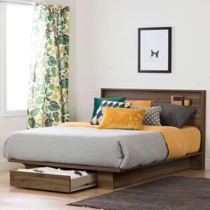 Meubles South Shore Full/Queen Bed with Headboard (54"/60") - South Shore Brown Sale