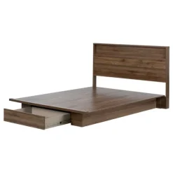 Meubles South Shore Full/Queen Bed with Headboard (54"/60") - South Shore NATURAL WALNUT Discount