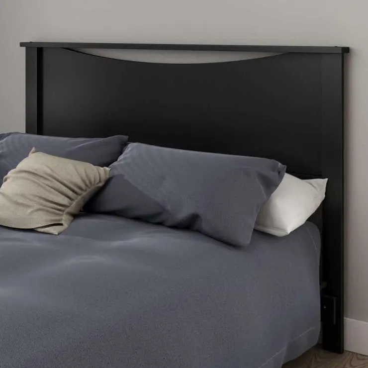Meubles South Shore Full/Queen Headboard (54/60'') - South Shore PURE BLACK New