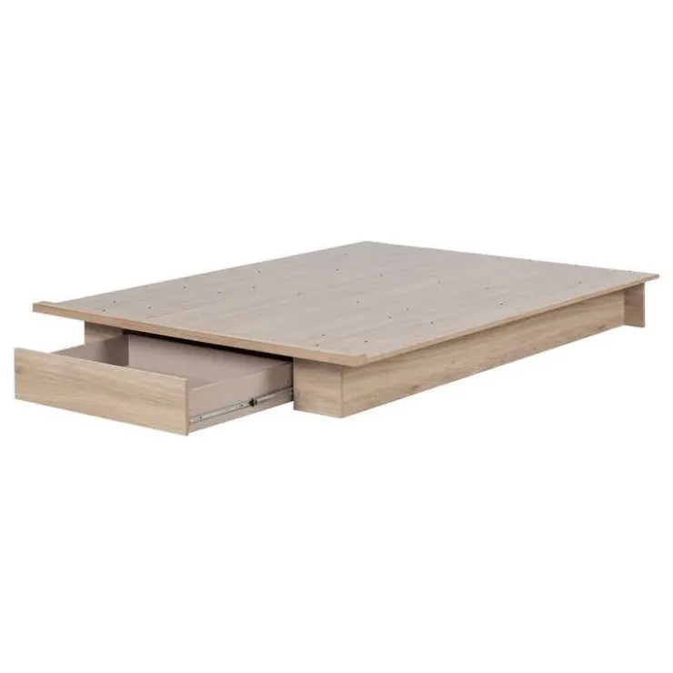 Meubles South Shore Full/Queen Platform Bed (54/60'') - South Shore RUSTIC OAK Discount