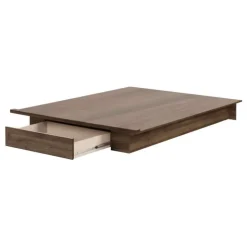 Meubles South Shore Full/Queen Platform Bed with 1-Drawer Storage (54