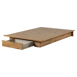 Meubles South Shore Full/Queen Platform Bed with 1-Drawer Storage (54