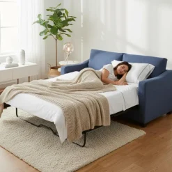 Libra Full-Size Sleeper Sofa - Blue Sale