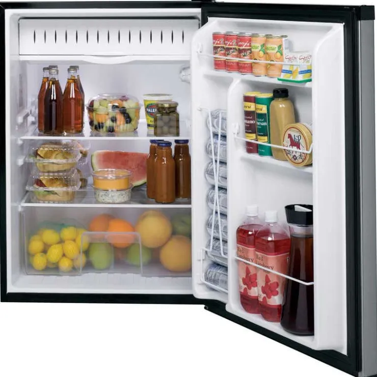 GE Appliances GE 5.6 Cu Ft 24 In Compact Refrigerator Compact - GCE06GSHSB Stainless Steel Online