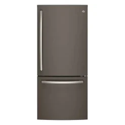 GE Appliances GE 20.9 Cu Ft 30 In Refrigerator Bottom Freezer - GDE21DMKES Slate Clearance