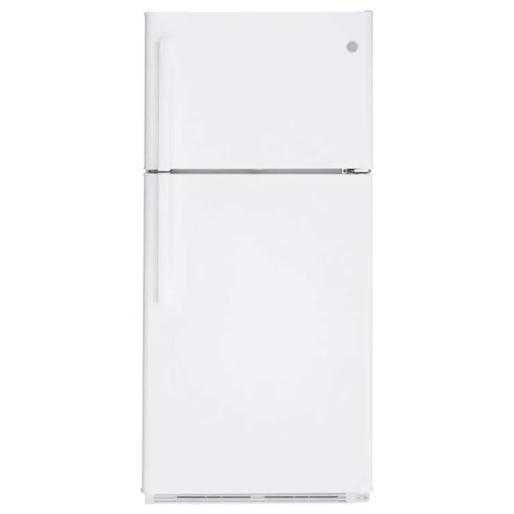 GE Appliances GE 18 Cu Ft 30 In Refrigerator Top Freezer - GTE18FTLKWW White New