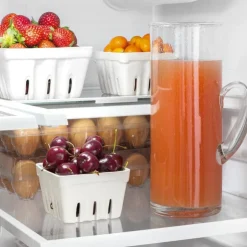 GE Appliances GE 21,9 Cu Ft 36 In Refrigerator Bottom Freezer, French door - GWE22JYMFS Stainless Steel Hot