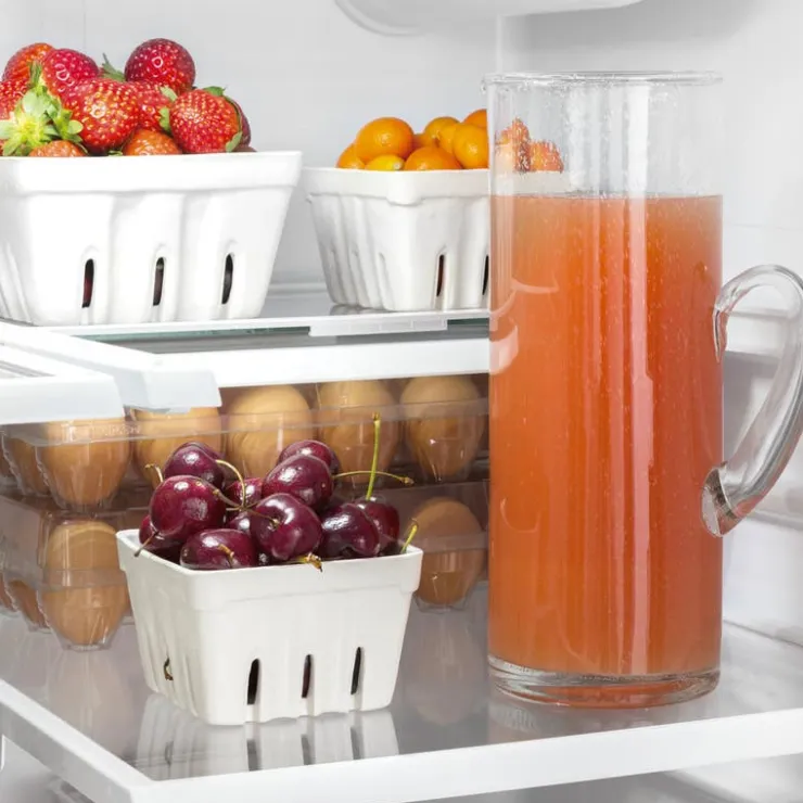 GE Appliances GE 21,9 Cu Ft 36 In Refrigerator Bottom Freezer, French door - GWE22JYMFS Stainless Steel Hot
