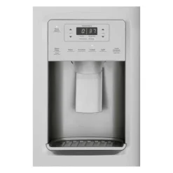 GE Appliances GE 25.1 Cu Ft 36 In Refrigerator Side by side - GSS25IYNFS Stainless Steel Hot