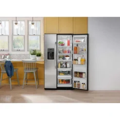 GE Appliances GE 23,2 Cu Ft 33 In Refrigerator Side by side - GSS23GYPFS Stainless Steel Best